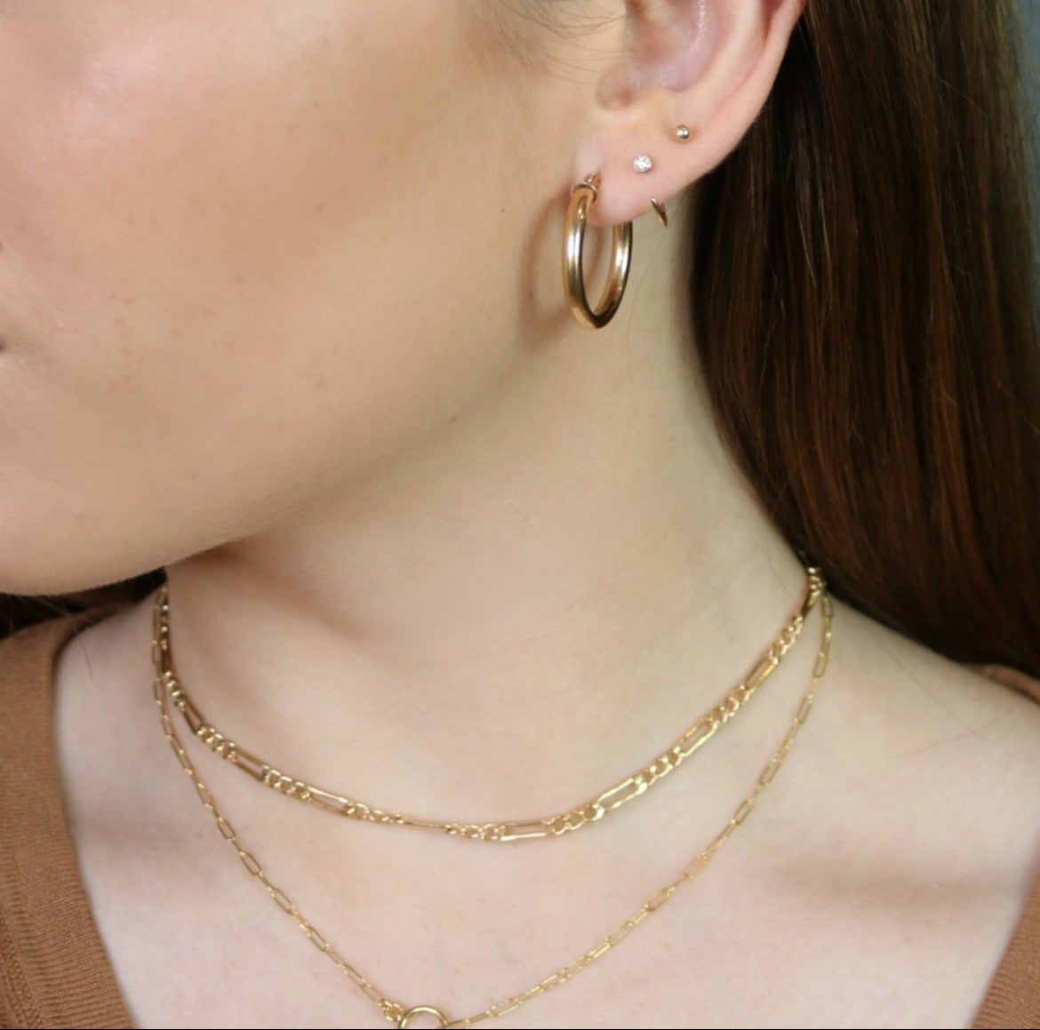 Classic Figaro Chain Necklace | Timeless 14K Gold-Filled Chain